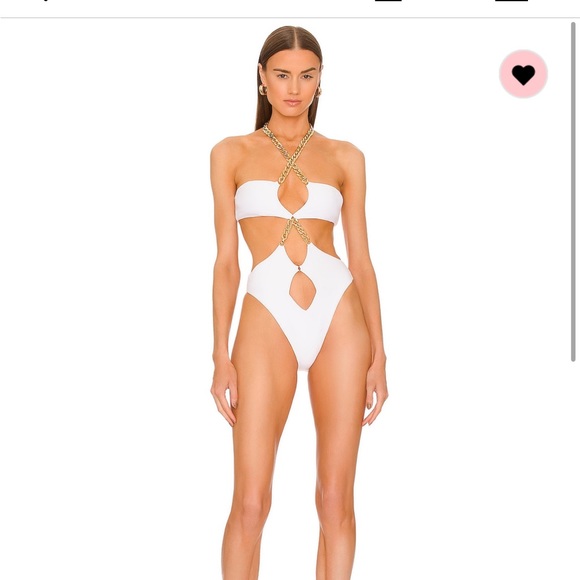 Gorgeous white swim suit from revolve. Too big in the top..never worn - Picture 3 of 3
